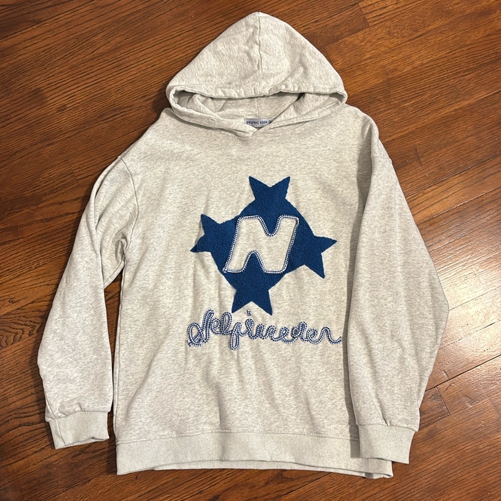 aelfric eden star embroidered hoodie